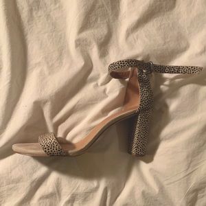 Madewell Calf Hair sandals heels